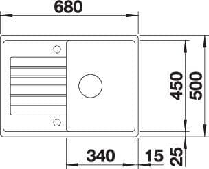 Мойка BLANCO ZIA 45 S Compact SILGRANIT