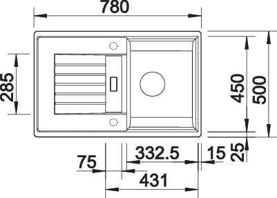 Мойка BLANCO ZIA 45 S SILGRANIT