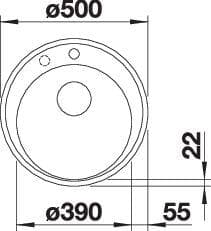 Мойка BLANCO RIONA 45 SILGRANIT