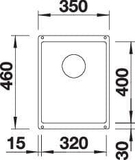 Мойка BLANCO SUBLINE 320-U SILGRANIT