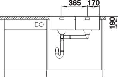 Мойка BLANCO ANDANO 340/340-IF/A нержавеющая сталь