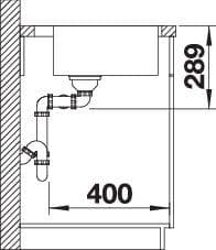 Мойка BLANCO ANDANO 400/400-IF/A нержавеющая сталь