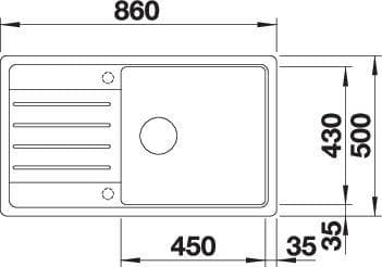 Мойка BLANCO LEGRA XL 6 S SILGRANIT