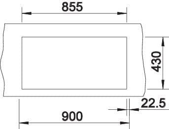 Мойка BLANCO CLARON 400/400-IF нержавеющая сталь зеркальная
