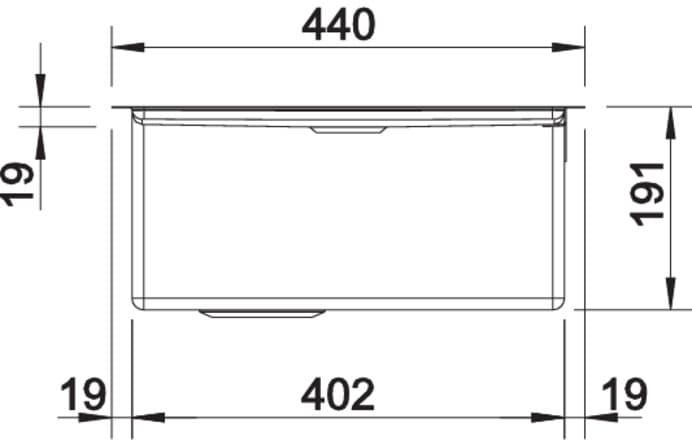 Мойка BLANCO CLARON 400/550-T-U R нержавеющая сталь
