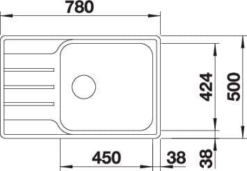 Мойка BLANCO LEMIS XL 6S-IF Compact нержавеющая сталь