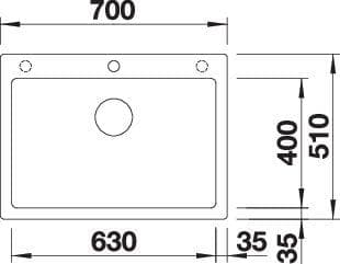 Мойка BLANCO PLEON 8 FOR COLOURED COMPONENTS SILGRANIT