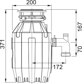 Измельчитель Franke Turbo Elite TE-75