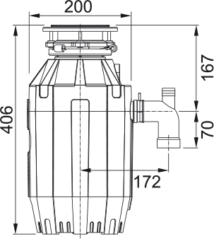 Измельчитель Franke Turbo Elite TE-125