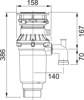 Измельчитель Franke Turbo Elite TE-75S