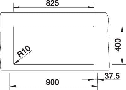 Мойка BLANCO CLARON 400/400-U нержавеющая сталь