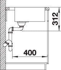 Мойка BLANCO SUBLINE 500-IF/A SteelFrame SILGRANIT