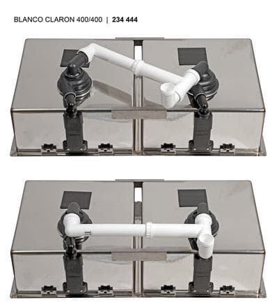Мойка BLANCO CLARON 400/400-U нержавеющая сталь