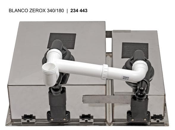 Мойка BLANCO ZEROX 340/180-IF (чаша слева) нержавеющая сталь