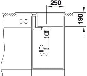 Мойка BLANCO METRA 45 S Compact SILGRANIT