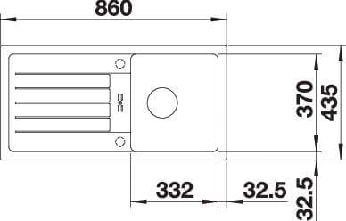 Мойка BLANCO FAVUM 45 S SILGRANIT