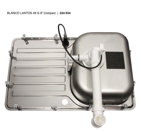 Мойка BLANCO LANTOS 45 S-IF Compact нержавеющая сталь (с клапаном-автоматом)