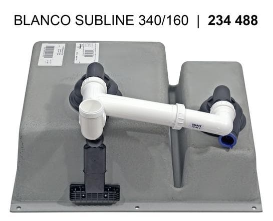 Мойка BLANCO SUBLINE 340/160-U SILGRANIT