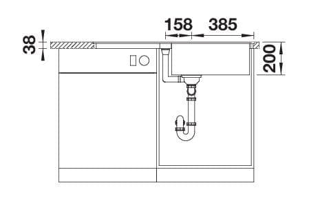 Мойка BLANCO ADIRA XL 6 S-F SILGRANIT