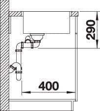 Мойка BLANCO ANDANO 340/180-IF нержавеющая сталь