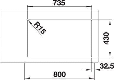 Мойка BLANCO ANDANO 340/340-IF нержавеющая сталь