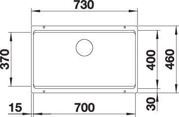 Мойка BLANCO ETAGON 700-U для цветных компонентов