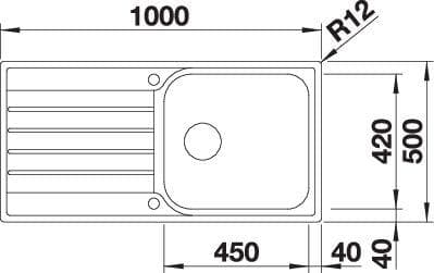 Мойка BLANCO LIVIT XL 6 S нержавеющая сталь