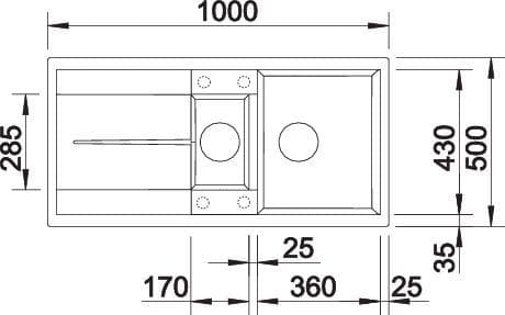 Мойка BLANCO METRA 6 S SILGRANIT