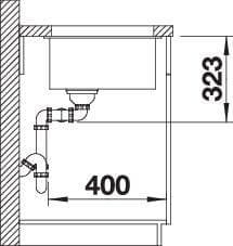 Мойка BLANCO SUBLINE 350/350-U для цветных компонентов