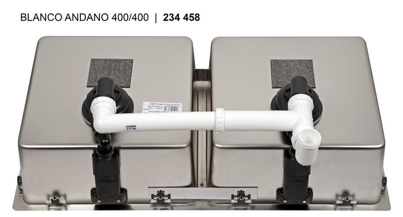 Мойка BLANCO ANDANO 400/400-U нержавеющая сталь