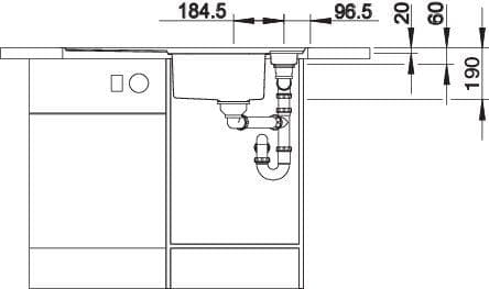 Мойка BLANCO AXIS III 5 S-IF нержавеющая сталь