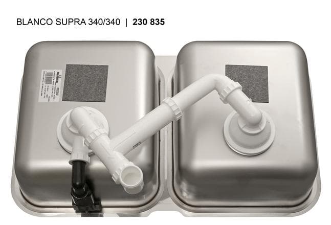 Мойка BLANCO SUPRA 340/340-U нержавеющая сталь