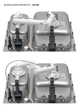 Мойка BLANCO SUPRA 340/180-IF/A нержавеющая сталь