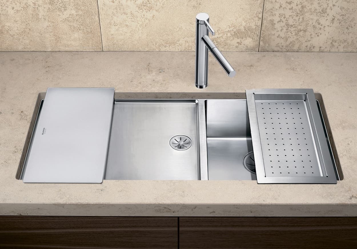 Мойка BLANCO CLARON 400/550-T-U R нержавеющая сталь